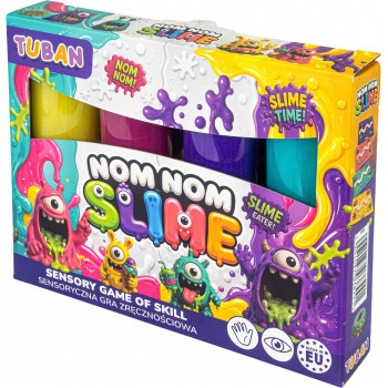 TUBAN Jogo sensorial - Conjunto de slime gelatina Nom Nom