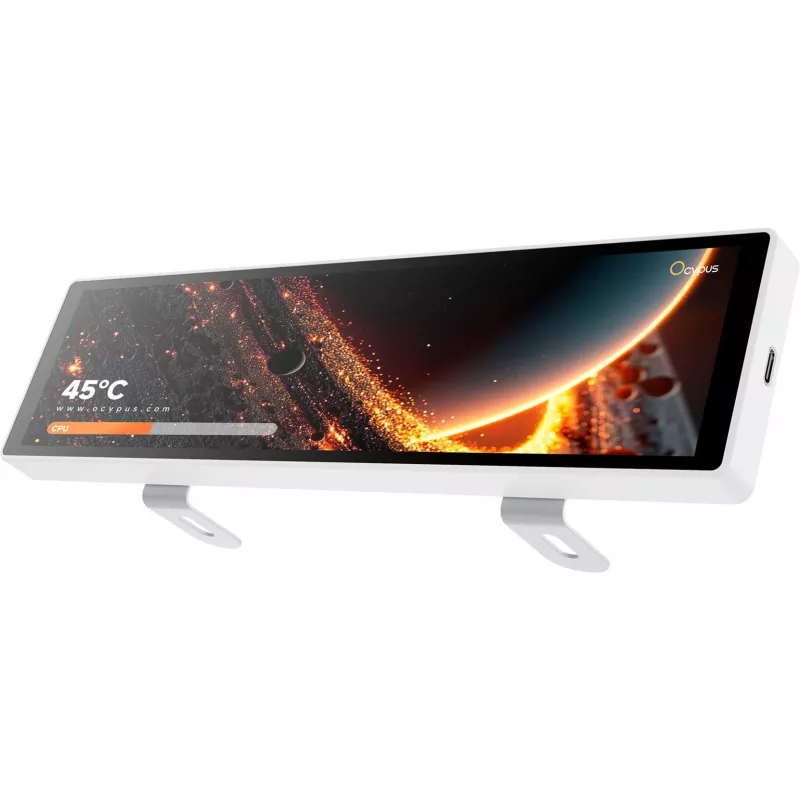 OCYPUS Sigma ES916 Monitor branco 9,16 polegadas WUXGA IPS com USB-C e Mini HDMI
