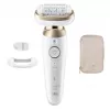 Depiladora Braun Silk-épil 9 Flex SES9-011 3D, molhado e seco, branco/dourado