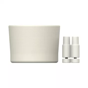 Conjunto STANLEY de 2 capas de proteção e tampas para palhinha para copo térmico 0,89L/0,59L The Quencher Boot + Straw Topper em creme