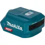 Adaptador USB Makita ADP002G 40V Max XGT com duas portas USB-A e USB-C