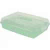 Caixa retangular de transporte para bolo Curver 45 x 29,5 x 11,1 cm azul-claro