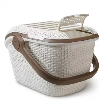Caixa de transporte para animais de estimação CURVER 51x38x33 cm creme