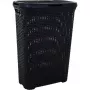 Caixa de roupa CURVER Style 40L com tampa de abrir, efeito rattan, preto