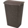 Caixa de roupa CURVER My Style 55L, castanho-escuro, efeito rattan, 43x33x60cm