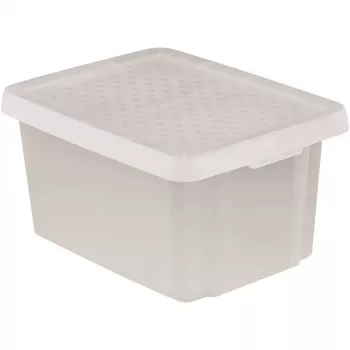 Caixa de armazenamento transparente CURVER Essentials 16L com tampa, 30x39x21 cm