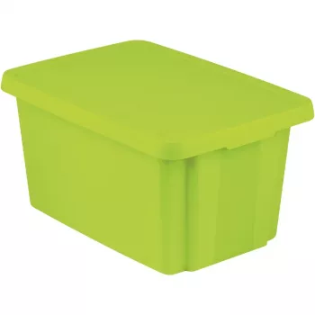 Caixa de armazenamento Curver Essentials 45L com tampa, verde, 40x57x30cm