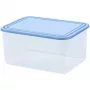 Caixa de armazenamento retangular CURVER Smart To Go 4L transparente com tampa azul