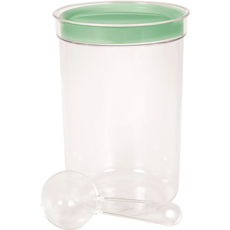 Tigela redonda para alimentos CURVER com colher, 1,7L, cor sortida, plástico sem BPA