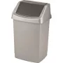 CURVER Click-it 25L balde do lixo com pedal, prateado, 32,5 x 26,5 x 50,5 cm