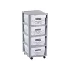CURVER Infinity gaveteiro com 4 compartimentos 11L 30x36x69cm cinzento/branco