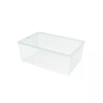 CURVER caixa com tampa caixa têxtil 45L 59,6x39,4x23cm transparente