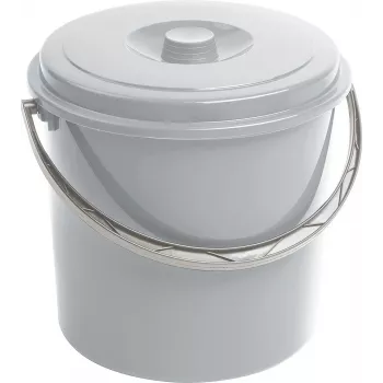 CURVER balde com tampa 10L cinzento