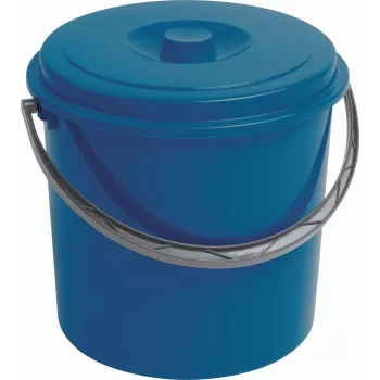 CURVER balde com tampa 12L azul - balde versátil de arrumação e limpeza