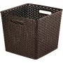 CURVER My Style cesto de arrumação quadrado 25L castanho-escuro 32,5x32,5x28cm