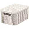 CURVER Style S caixa de arrumação com tampa 29,1x19,8x14,2 cm creme
