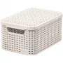 CURVER Style S caixa de arrumação com tampa 29,1x19,8x14,2 cm creme