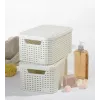 CURVER Style S caixa de arrumação com tampa 29,1x19,8x14,2 cm creme