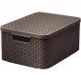 CURVER Style M caixa de arrumação com tampa 39,3x29,3x18,7 cm castanho-escuro