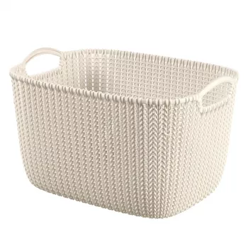 CURVER cesto Knit L retangular 19L 40x30x23cm branco