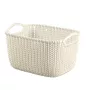 CURVER Knit Collection cesto de arrumação retangular S 8L branco 30x22x17 cm