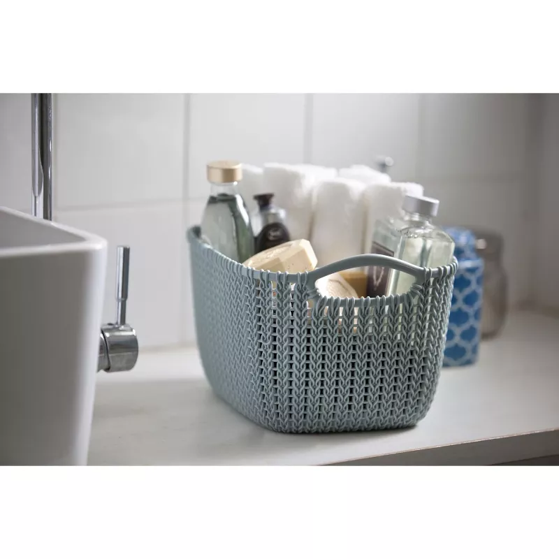CURVER Knit XS cesto de arrumação retangular 3L 25x18x14 cm lilás-claro