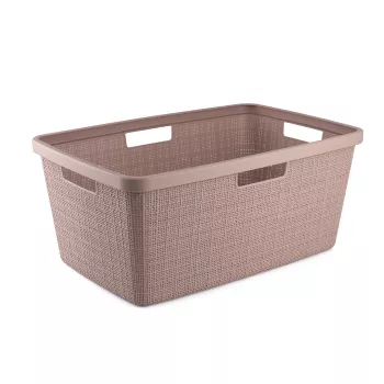 CURVER Cesto de roupa Jute 46L 59x39x26cm Rosa
