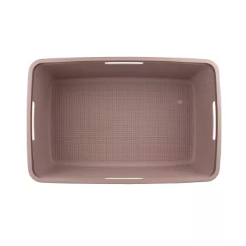 CURVER Cesto de roupa Jute 46L 59x39x26cm Rosa