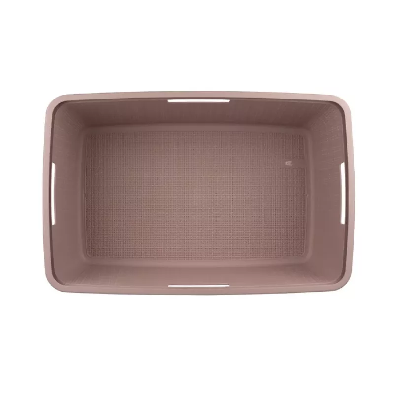 CURVER Cesto de roupa Jute 46L 59x39x26cm Rosa