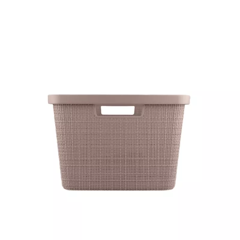 CURVER Cesto de roupa Jute 46L 59x39x26cm Rosa