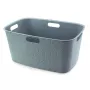 CURVER Cesto de roupa retangular Softex 45L com pegas integradas, Petrol, 57x37x27 cm