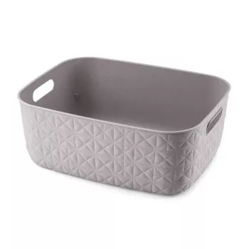 CURVER Cesto de arrumação Softex M 12,5L Castanho-acinzentado 37,9x29,2x14,3cm