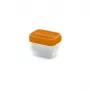 CURVER Conjunto de recipientes de arrumação retangulares Vedo 5x0,5L transparente laranja