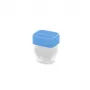 CURVER Conjunto de recipientes de arrumação retangulares 5x0,25L Vedo Transparente Azul