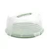CURVER Caixa redonda de transporte de bolo Ø34,7x15,6 cm Verde