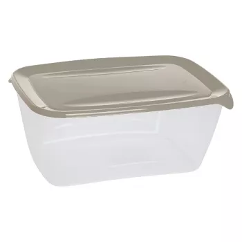 CURVER Recipiente retangular para alimentos Fresh&Go 5L Bege