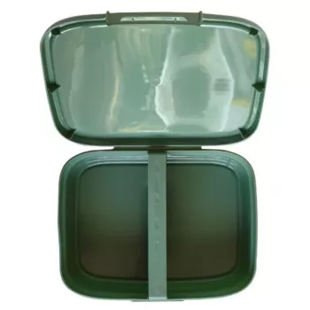 CURVER Recipiente retangular de arrumação Snap Box com divisória 1,8L Verde