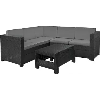 Conjunto de mobiliário de jardim KETER Provence com mesa cinzento