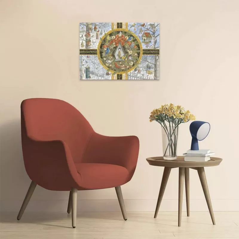 Ravensburger Puzzle de peças grandes Aves canoras no inverno (500 peças)