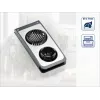 Cortador de ovos LEIFHEIT Combi ProLine 2 em 1 cortador e quarteador, fios de aço inoxidável, base antiderrapante, branco/cinzento
