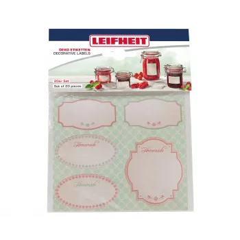LEIFHEIT conjunto de autocolantes decorativos para frascos, pastel
