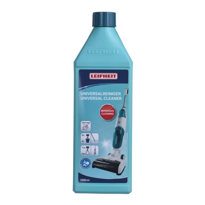 LEIFHEIT Limpa-chãos Universal Concentrado 1L – pH neutro, sem deixar marcas para ladrilhos, laminado, PVC, vinil e madeira selada
