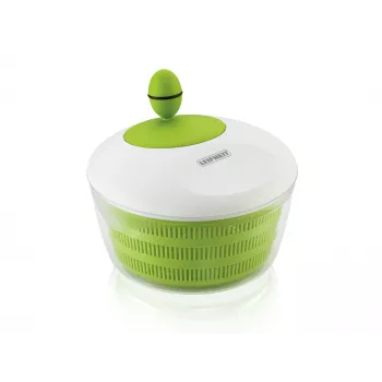 LEIFHEIT Centrífuga de salada Trend 4,5L centrífuga de salada com manivela e taça de servir, tampa verde
