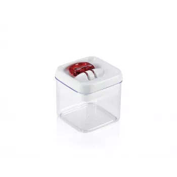 Recipiente para alimentos LEIFHEIT Fresh&Easy 400 ml – hermético, à prova de fugas, sem BPA, transparente com tampa verde