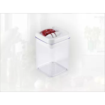 Recipiente de conservação LEIFHEIT Fresh&Easy 800 ml, hermético, empilhável, sem BPA, transparente com tampa branca/verde