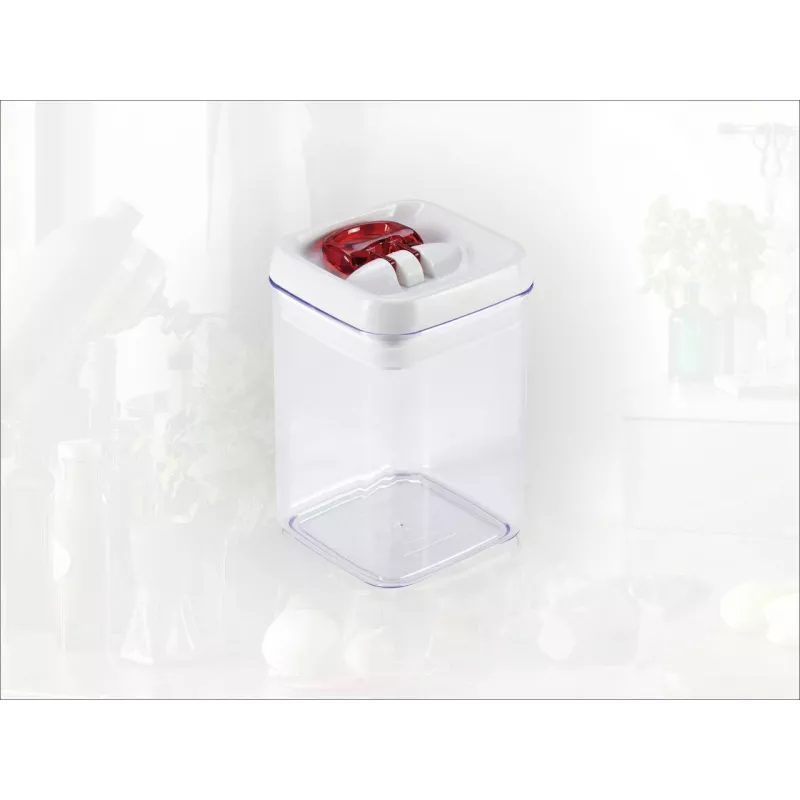 Recipiente de conservação LEIFHEIT Fresh&Easy 800 ml, hermético, empilhável, sem BPA, transparente com tampa branca/verde