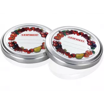 Tampas para frascos de conserva LEIFHEIT 10 unid. Ø6,6 cm para frascos com rebordo redondo Ø5,7 cm – tampas herméticas de plástico branco