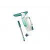 Aspirador de janelas LEIFHEIT Dry&Clean com haste Click System 43 cm, aspirador de janelas eléctrico, branco/turquesa