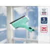 Limpa-janelas e caixilhos LEIFHEIT 3in1 Mini micro duo - cabeça de microfibra 20 cm com rodo integrado, compatível com Click System