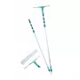 Conjunto de limpeza de janelas LEIFHEIT com haste telescópica, rodo 2-em-1 XL Pro Reach, alcance de 4 m